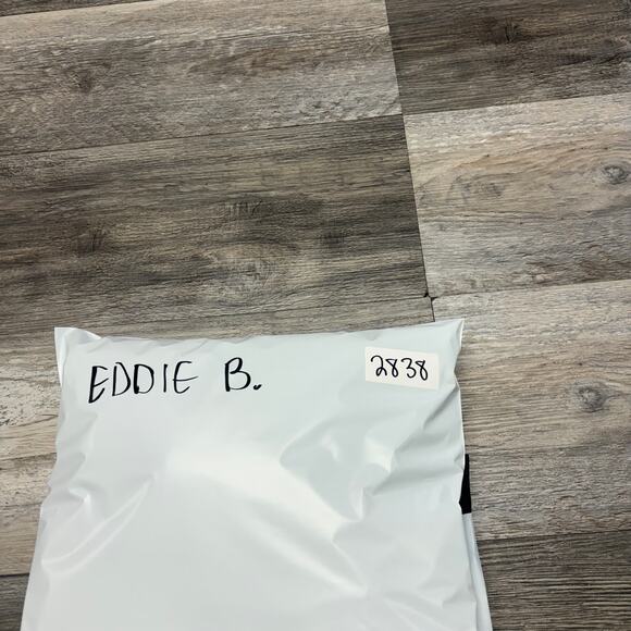 Eddie Bauer Tartan Plaid Blue Mens L‎ Flannel Button Up Retro Outdoor Camp Shirt - Picture 9 of 10